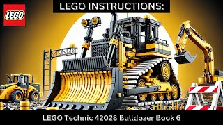 LEGO INSTRUCTIONS:LEGO Technic 42028 Bulldozer🚜Tough and Powerful Construction Machine Build! Book 6