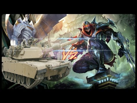 ECCO COM'E' GIOCARE ZED CONTRO TUTTI TANK - ZED MID - League Of legends