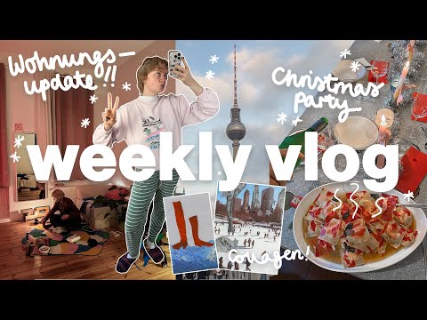 cozy vlog ❤️ großes wohnungsupdate! christmas party, solo-dates, weihnachts-collagen-abend & danke 🥺