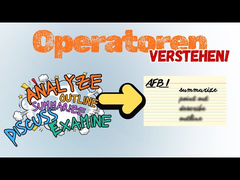 Operatoren im Englisch-Abitur verstehen – So weißt du immer, was du schreiben musst
