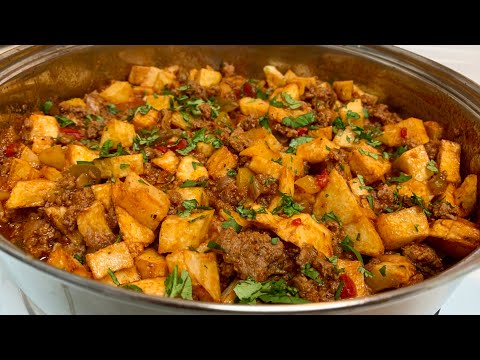 Picadillo de Carne Molida con Patatas! Receta Casera Rápido y Fácil!