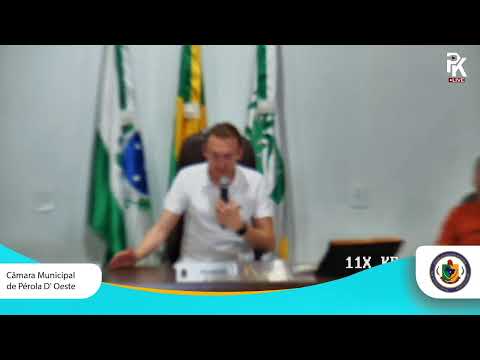 8ª Sessão Extraordinária da Câmara Municipal de Vereadores de Pérola D'Oeste - PR.