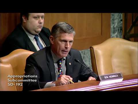 US Senator Martin Heinrich questions Secretary of Commerce Gina Raimondo
