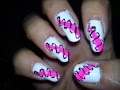 Pink Spiral Nails