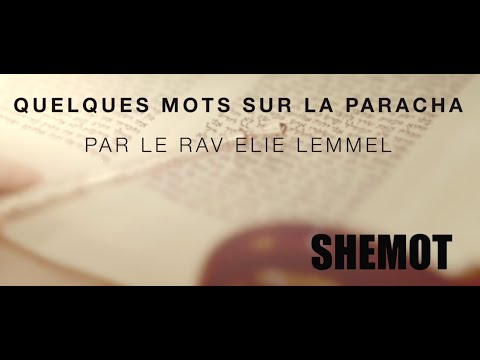 Vivre et ressentir ?! Rav Élie Lemmel - Parasha Shemot