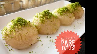 3 Malzemeyle 3 dakikada Bir Tatlı🥰Kaymakpare🥰bera tatlidunyasi