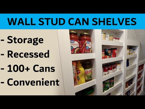 Recessed Can Shelf - Using Unusable Space For Cans