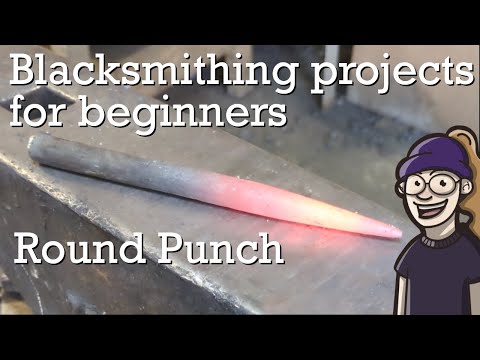 Forging your first round punch | Beginner Blacksmith Projects