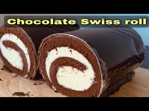 How to make chocolate cake roll| Swiss roll recipe