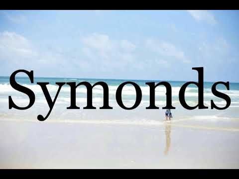 How To Pronounce Symonds🌈🌈🌈🌈🌈🌈Pronunciation Of Symonds