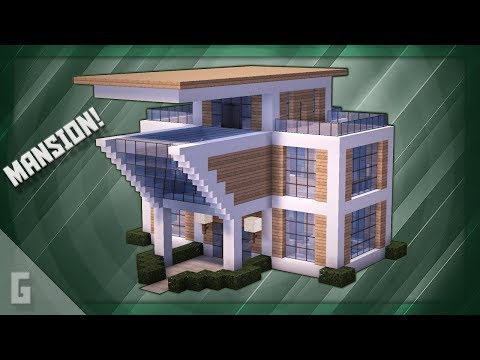 Minecraft: How To Build A Modern Mansion Tutorial (#19)