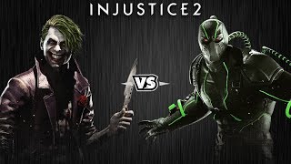 Injustice 2 - Джокер против Бэйна - Intros & Clashes (rus)