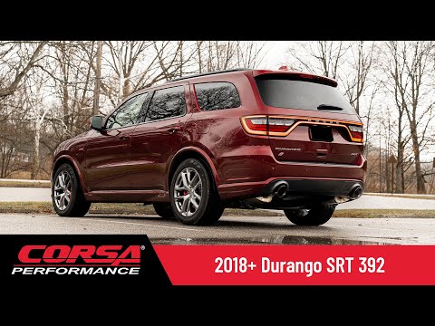 2018+ DODGE DURANGO SRT CORSA EXTREME CATBACK - 21186BLK