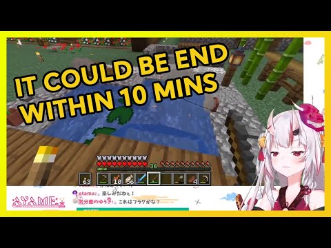 Ayame gets a 0.8% of chance in Minecraft, TWICE!【ENG SUB】【Hololive】