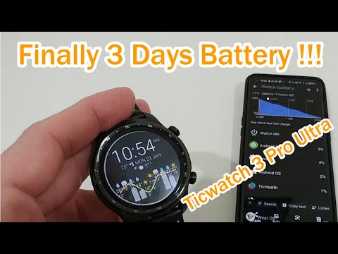 Finally 3 Days Battery Runtime On Mobvoi Ticwatch 3 Pro ULTRA GPS !!!