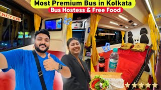 My First Most Premium Class Bus Journey with Free Delicious Food || Bus Hostess On board | 5star Bus