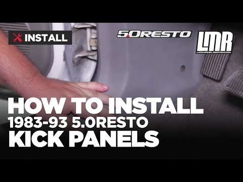Fox Body Mustang How To Install Kick Panels  (83-93)