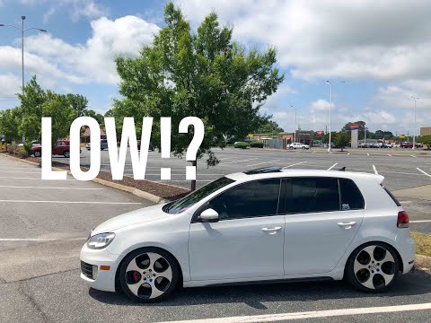 MK6 GTI gets low for CHEAP! (H&R Springs)