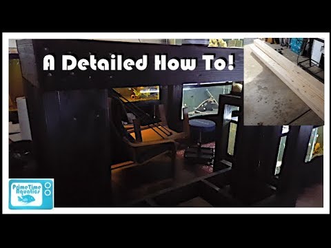 Fish Room Update - How to Build a Fish Tank Stand
