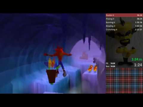 Crash TWOC Any% 1:31:04 (1:53:54 with loads)