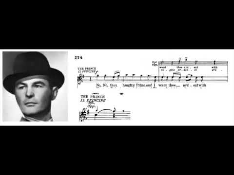 Jan Kiepura as Calaf in Puccini's Turandot (correct pitch)