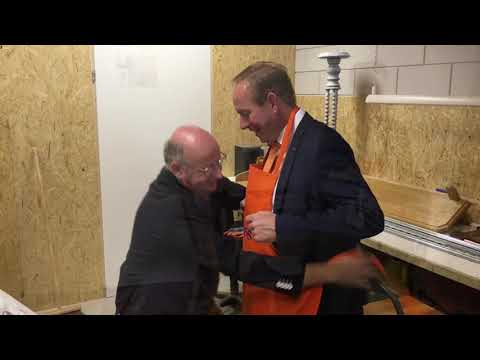 Kees van der Staaij (SGP) brengt bezoek aan Nieuw-Lekkerland