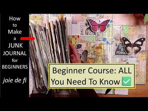 How To Make A JUNK JOURNAL For BEGINNERS 😁 ALL You Need to Know ✅