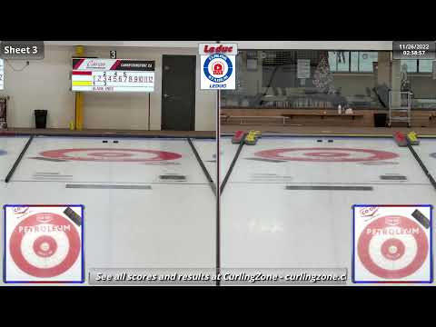 Skrlik/Hamilton vs. Shulman/Ouellette - Draw 4 - Curling Stadium Alberta Curling Series Doubles