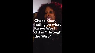 Chaka Khan didn’t like Kanye Wests’s “Thought the Wire” AT ALL ❌ #shorts