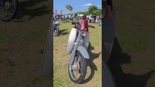 奈良カブミーティング2024春#7 かっちょいいC100発見! #supercub #奈良カブミーティング #ベスパ