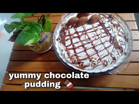 yummy chocolate pudding without chinagrass/gelatin...😋