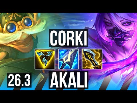 CORKI vs AKALI (MID) | KR Diamond | 26.3