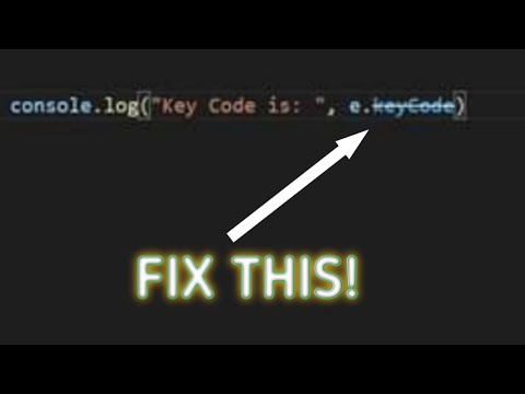 Key Code Is Deprecated How To Fix This Error In Vs Code In Java Script