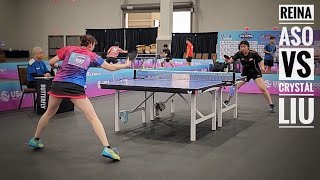 Crystal Liu (2381) vs Reina Aso (2510) // US Open 2024 Womens Singles RO 32