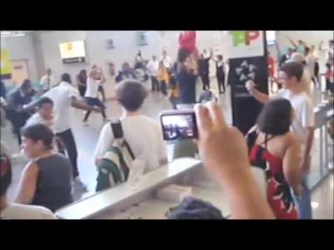 Rio de Janeiro Airport Flash Mob Dancing.m4v