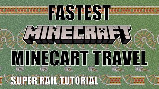 Minecraft Fastest Rail System | How to build a Fast Rail System \\ Check Description