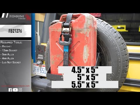 FB21276 Spare Tire Jerrycan Mount Installation Guide