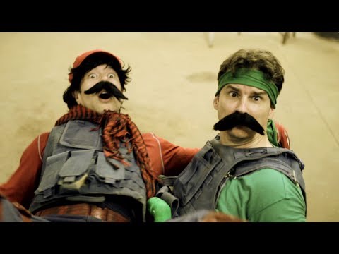 Mario VS The Hammer Bros (Fight Scene from Mario Warfare)