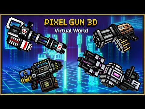 Pixel Gun 3D - Miniguns Set Gameplay