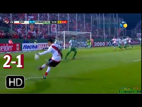 River (2)-(1) Estudiantes (SL) Copa Argentina Clasif A Octavos De Final Todos Los Goles.7-8-2016