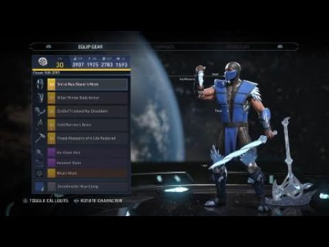 Injustice 2 Sub-Zero legendary gear