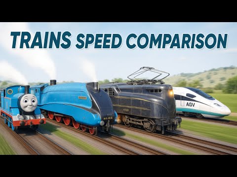 SPEED COMPARISON 3D | Trains 🚂