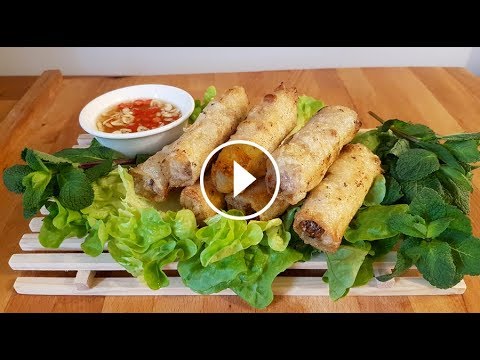 ຄອບຄົວ ກຶມມຸ -  ຢໍທອດ - ปอเปี๊ยะญวนทอด(สูดของเวียดนาม) - Nems au poulet croustillants