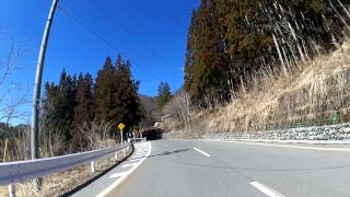 preview picture of video '長野県道12号を走る1〜雪の北アルプスを見ながら'