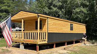 Legal Portable Cabin ! .. Crazy moving and set up process !!