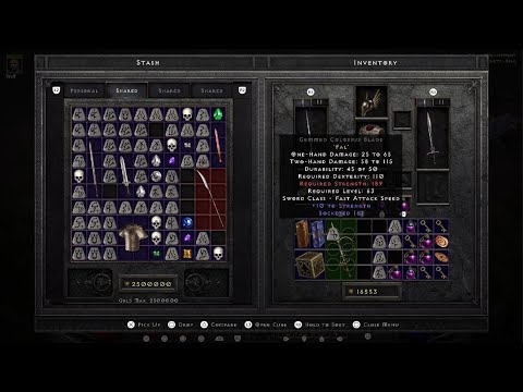 Diablo II: Resurrected Building Unbending Will Colossus Blade 2025.04.26
