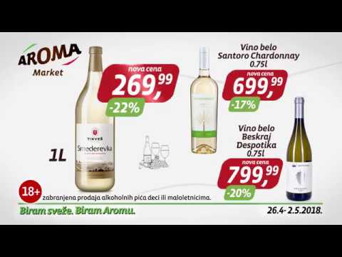 AROMA Akcija  26. 4. -  2. 5. 2018. | Ponuda piva i vina