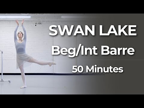 Swan Lake Ballet Barre Class | Beginner–Intermediate 50 Min At Home Workout