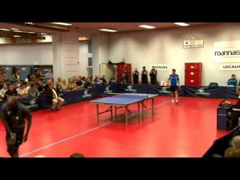 Ping à Roanne :J.Bahuaud - S.Toriola