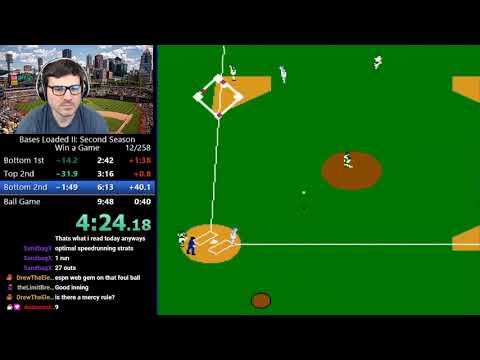 (8:26) Bases Loaded II - Win a Game speedrun (world record)